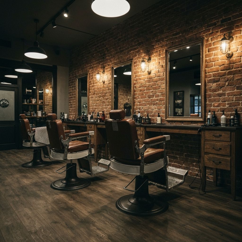 Barbershop interior